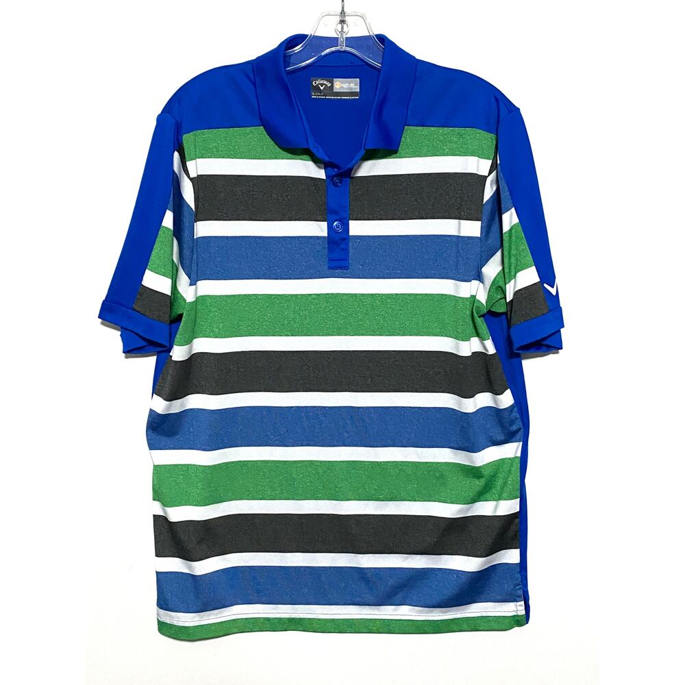 Callaway Opti-Dri Rush Stripe Polo Shirt Men S Athleisure Activewear Casual Golf